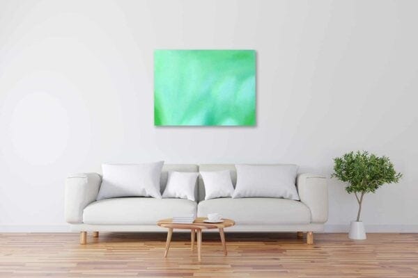 Abstraktes Kunstbild leuchtend Grün künstler