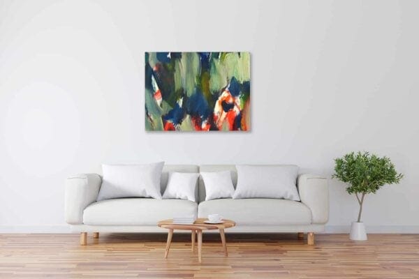 Modernes Acryl Gemälde abstrakt expressiv wandbilder