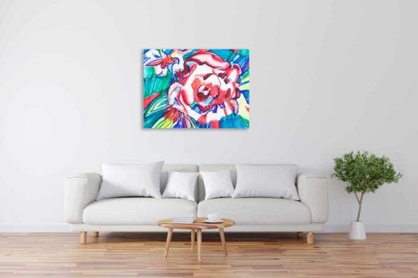 Modernes Acryl Gemälde abstrakte Blume wandbilder