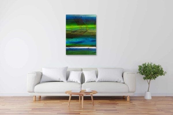 Modernes Acryl Gemälde abstraktes Wasserspiel wandbilder