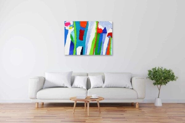 Acryl Gemälde abstrakte farbige Spielerei bild kaufen