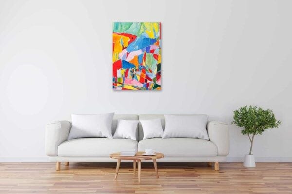 Acryl Gemälde abstrakte spielerische Flächen bild kaufen