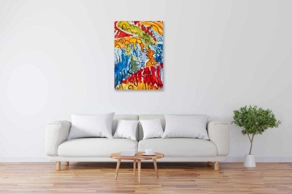 Acryl Gemälde abstrakter expressiver Wald bild kaufen