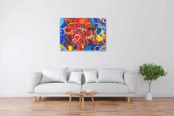 Acryl Gemälde abstraktes Mosaik bild kaufen