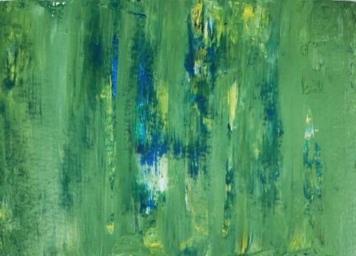 Ölgemälde auf Leinwand abstraktes Grün