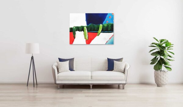 Ölgemälde auf Leinwand Landschaft mit Zypressen wandbild