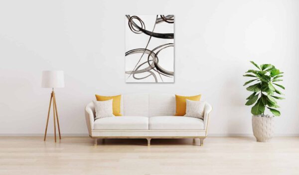 Ölgemälde auf Leinwand wandbild minimal abstrakte Form