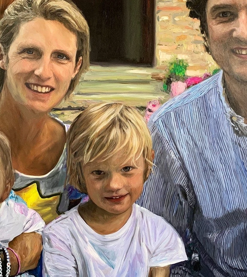 portrait painting family