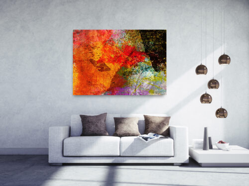 Wandbilder & Bilder Shop Abstraktes Gemälde Farbexplosion